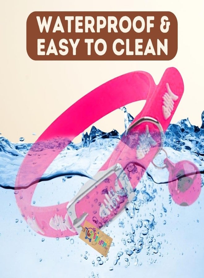 Western Era Multicolored Adjustable Rubber Silicone Cat Collar, Stylish Training Fusion, Redefining Feline Style, Rubber Cat Collar in a Vibrant Hued Silicone Cat Collar with Bell (Pink) - Image 2